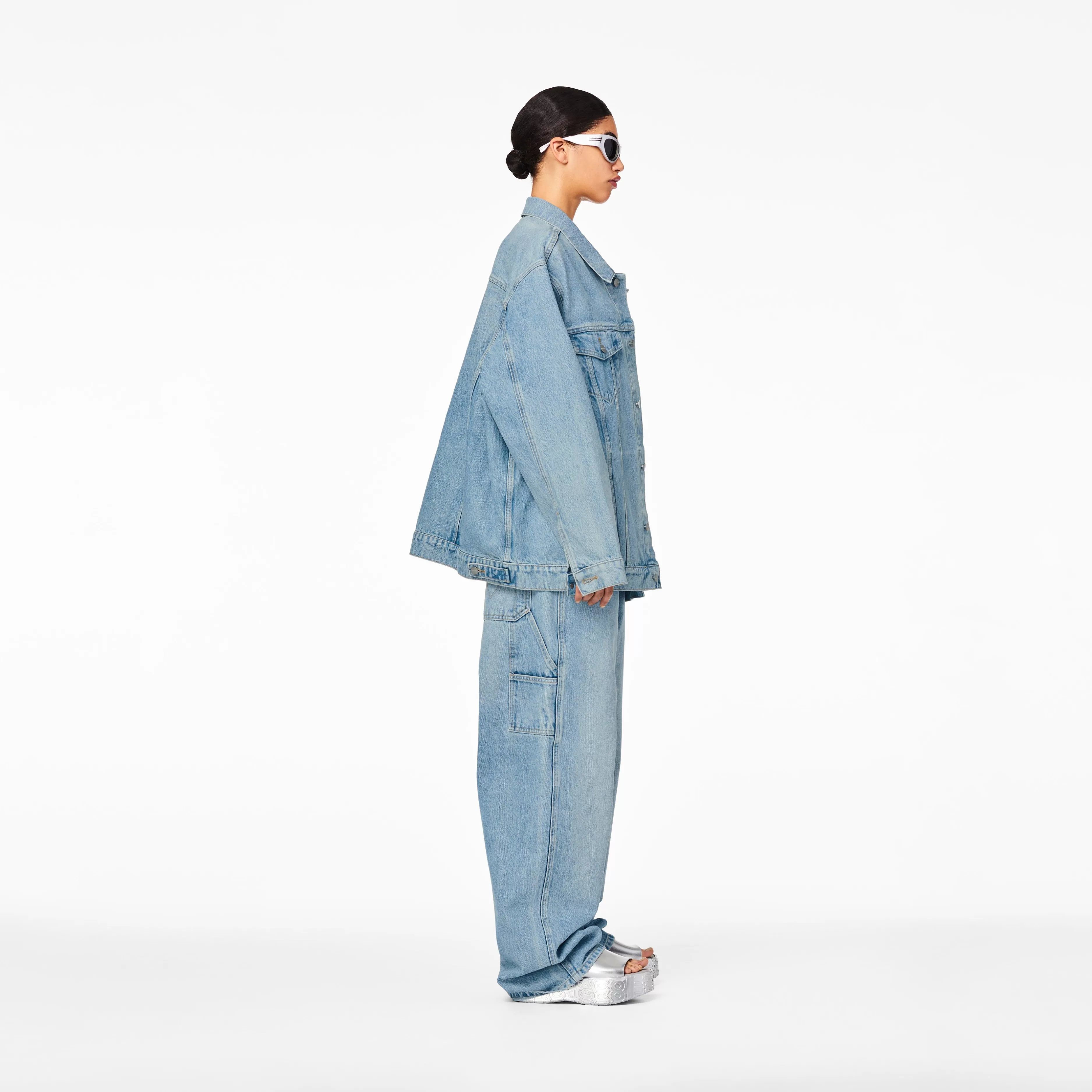 Fashion Denim Trucker Jacket Kvinder Overtøj